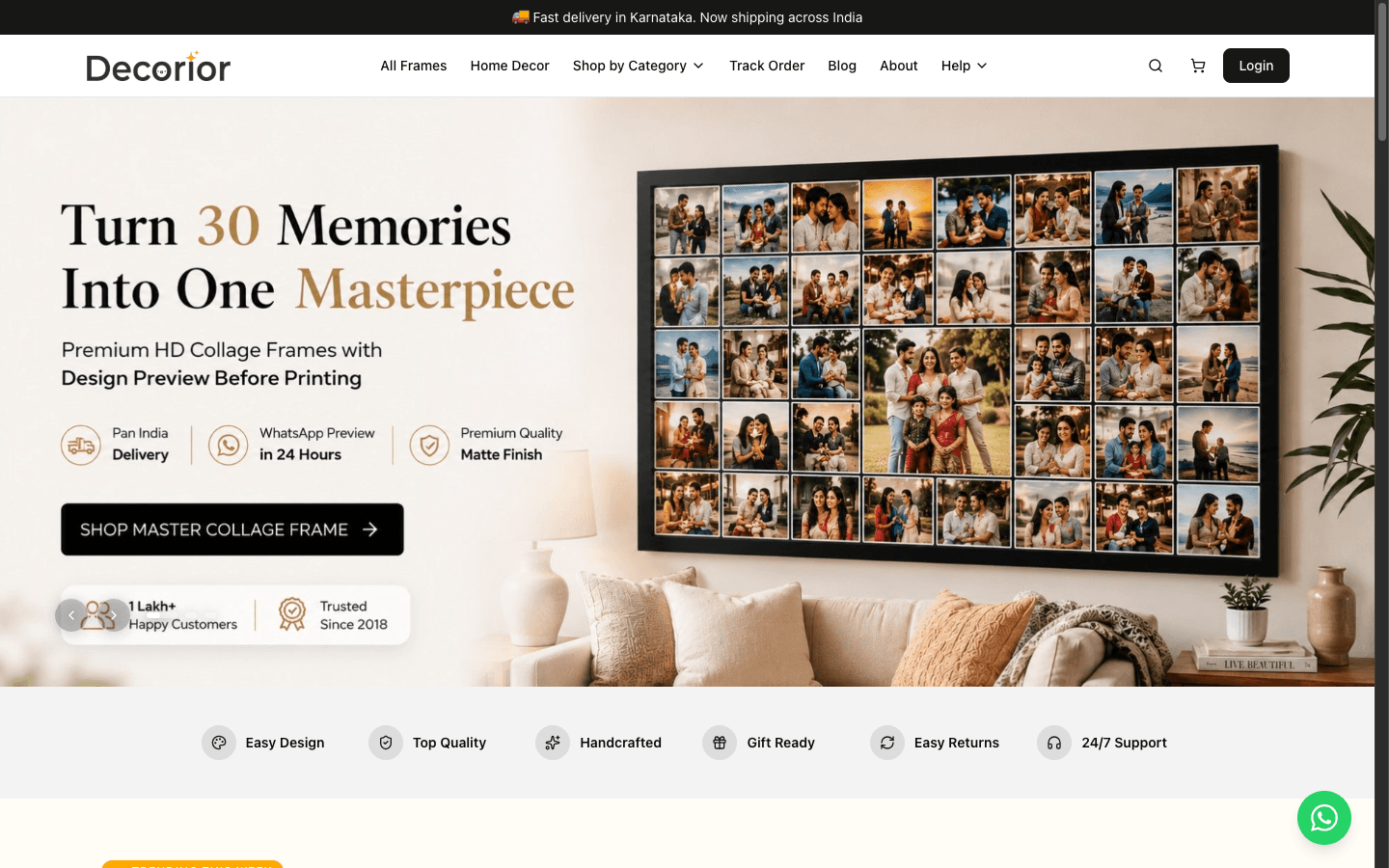 Decorior — website screenshot